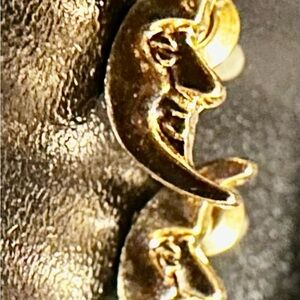 Celestial Gold Crescent Earrings